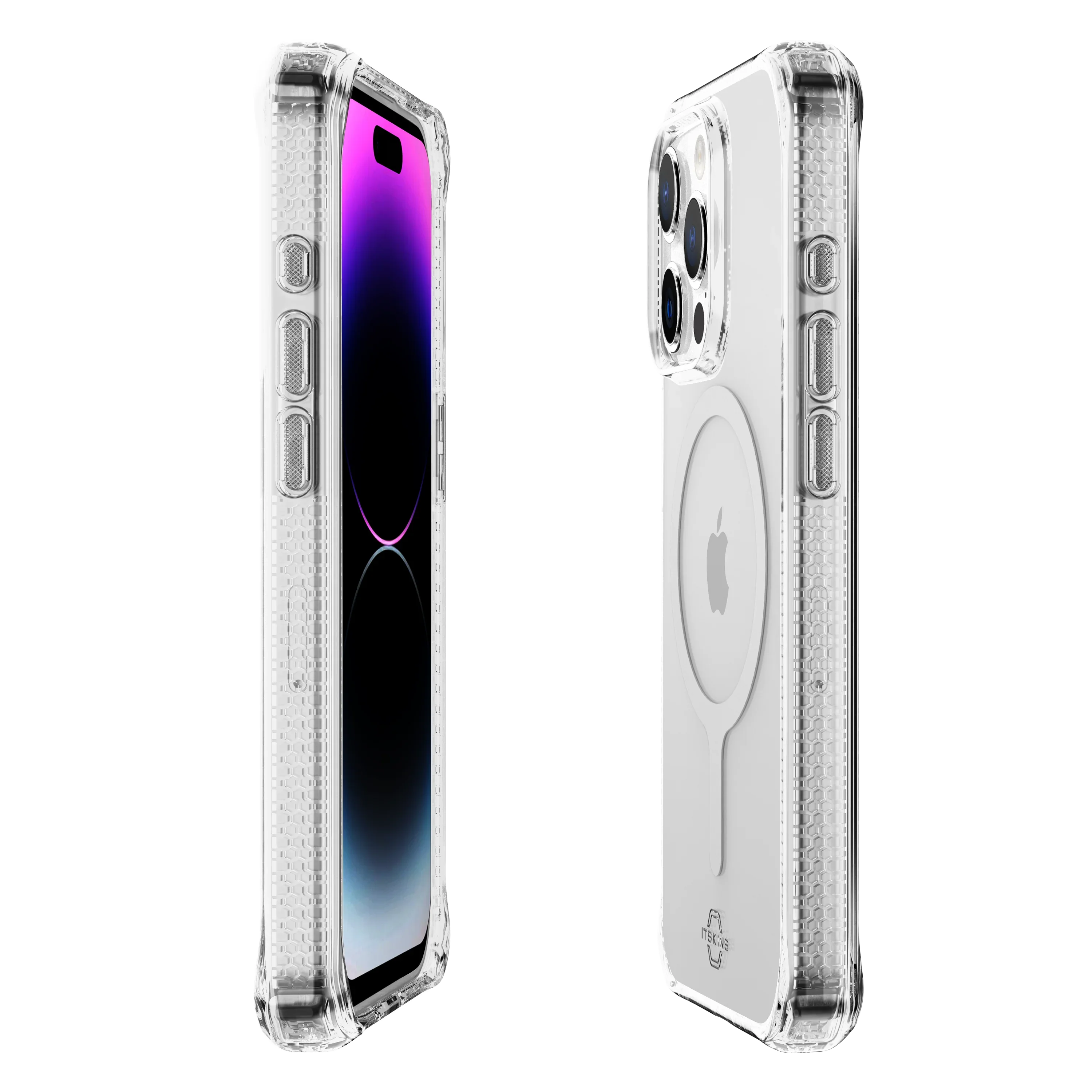 Itskins Hybrid Clear iPhone 15 Pro Max Magsafe Case - Transparent - Tashqila Itskins Hybrid Clear iPhone 15 Pro Max Magsafe Case - Transparent - Tashqila